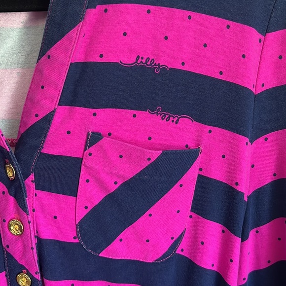 Lilly Pulitzer Pink & Blue Striped Beckett Dress - Picture 5 of 10